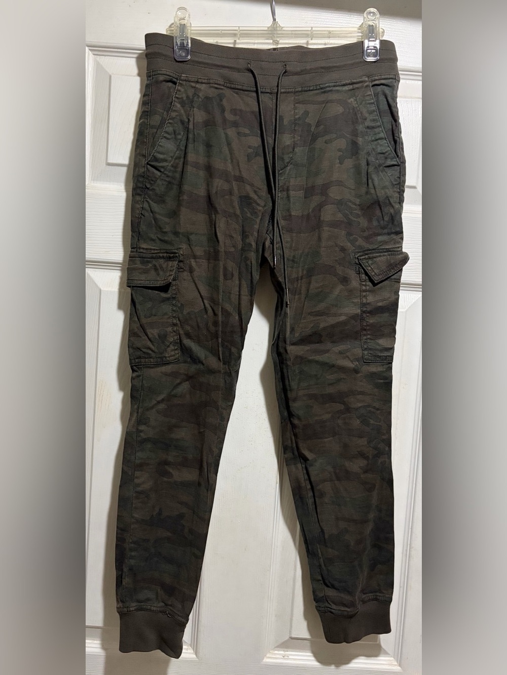 Women’s Camo Cargo Pants - Olive Green